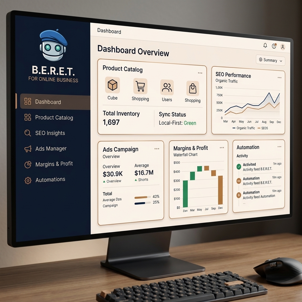 Interface B.E.R.E.T. ONLINE BUSINESS