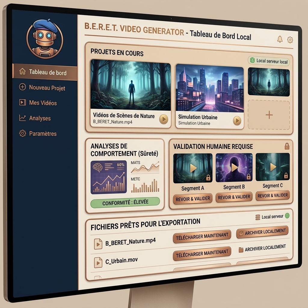 Interface B.E.R.E.T. VIDEO GENERATOR